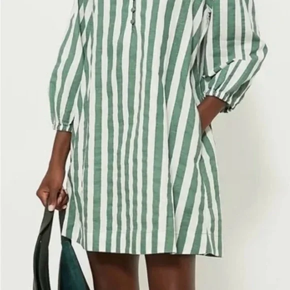 POMANDER PLACE Green Stripe Maryse Mini Caftan, size XL from Tuckernuck. - Picture 8 of 8